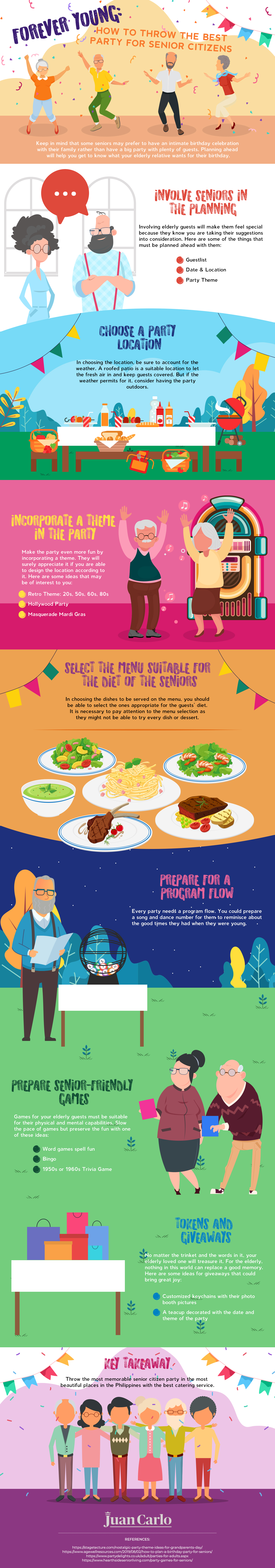 Infog - Forever Young- How to Throw the Best Party for Senior Citizens