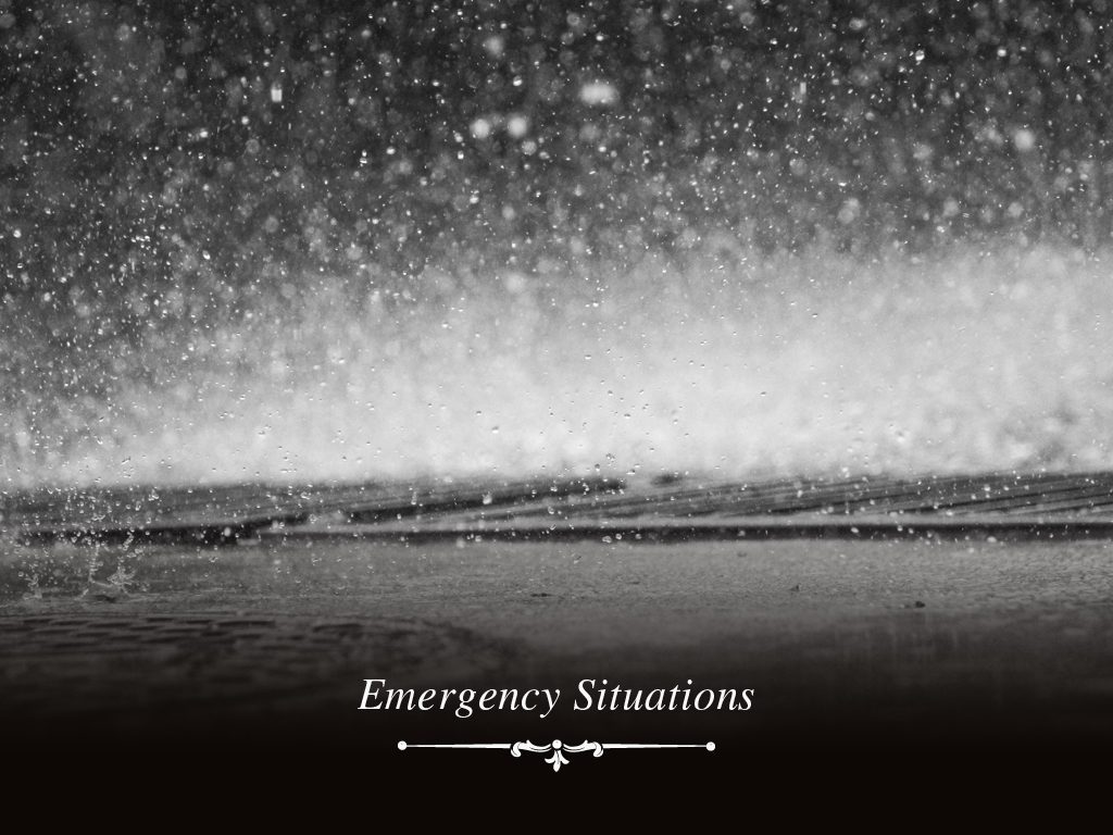 Emergency situations