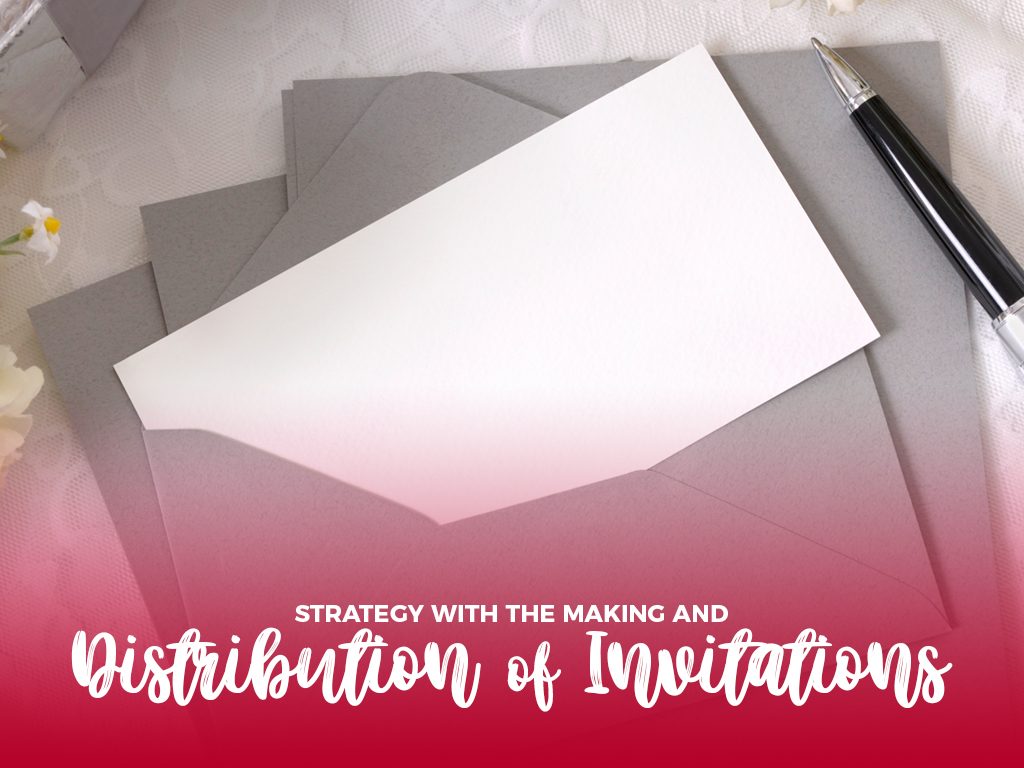 Strategy with the making and distribution of invitations