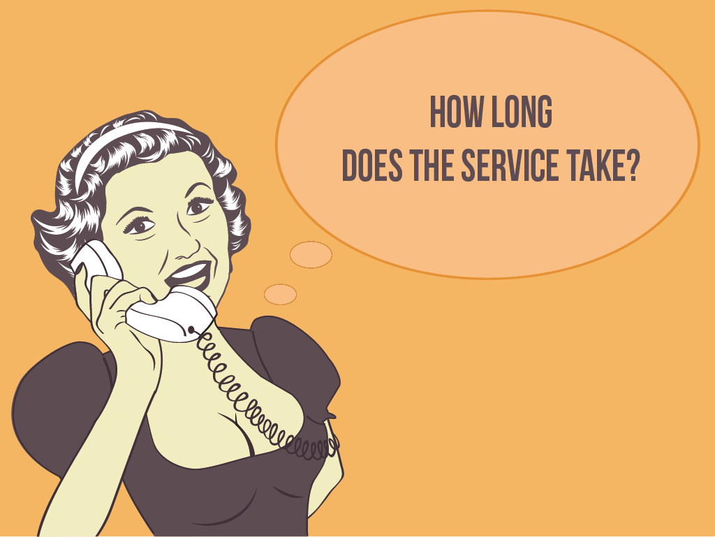 Question #4: How long does the service take?