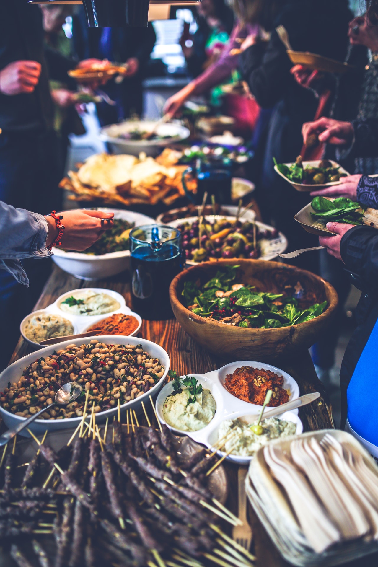 Wedding Party Potluck Style