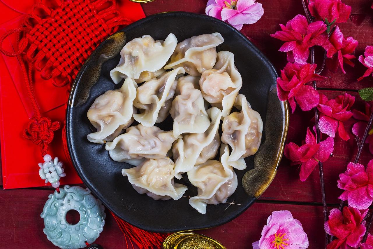 Dumplings made for the Chinese New Year