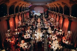 A grand wedding reception celebration