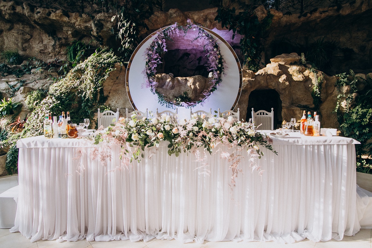 A bride and groom